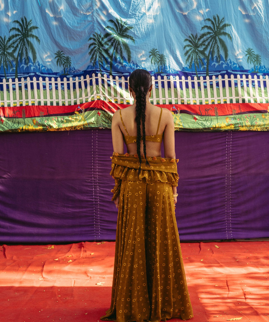 Mehendi Ochre Sharara Set