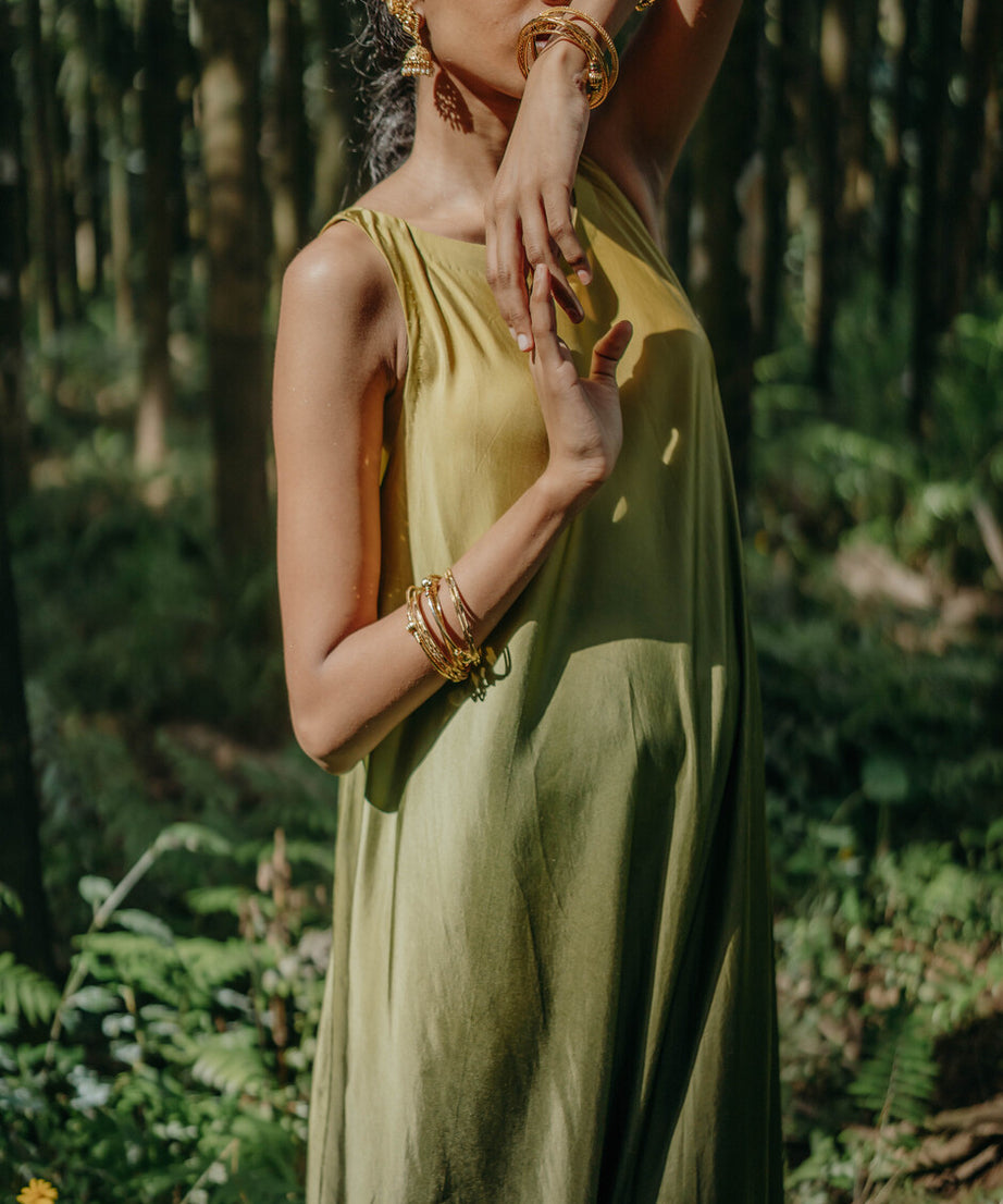 Green Shaded Tunic Set