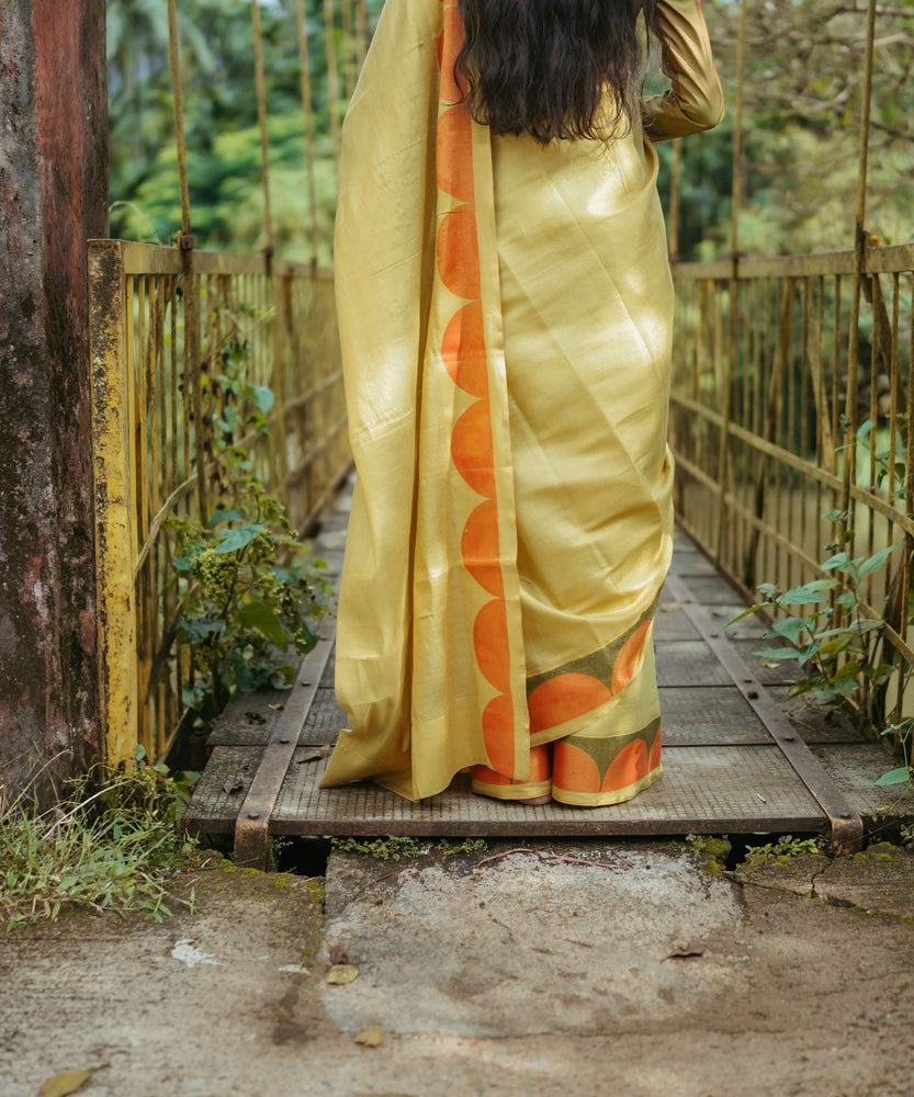 Light Green Silk Sari Set