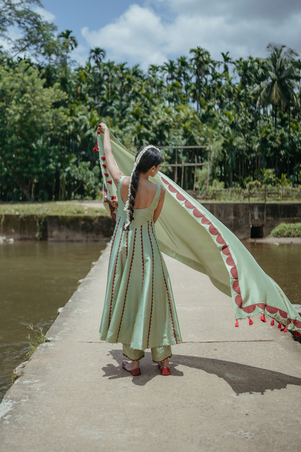 Mint Green Corset Anarkali Set