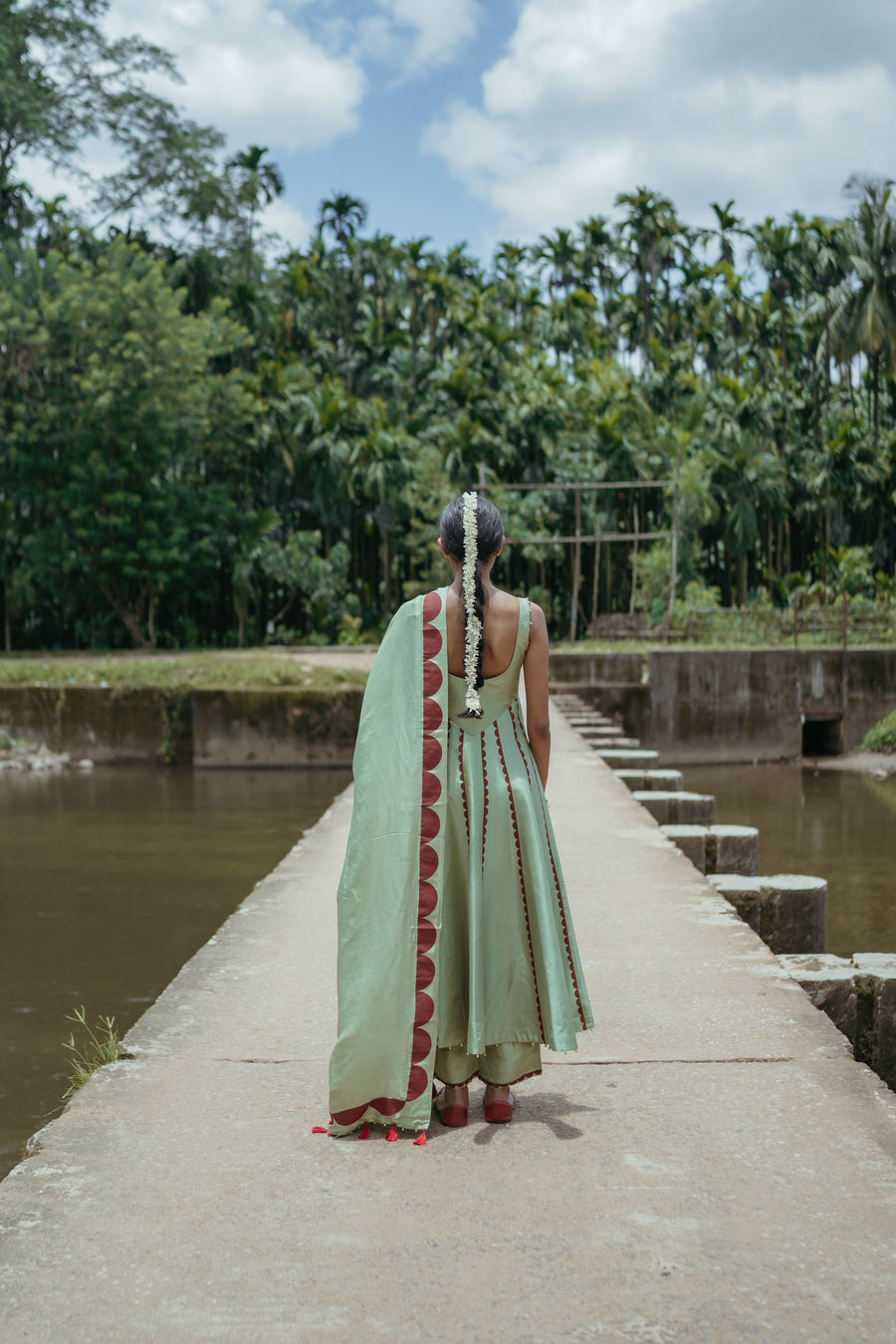 Mint Green Corset Anarkali Set